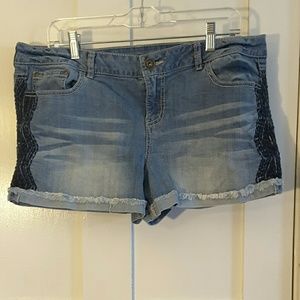 Denim shorts